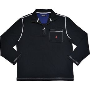 Nautica Mens Half Zip Mock Neck Sweatshirt in Saudi Arabia