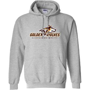 CreateMyTee | Alvernia University Golden Wolves Hooded Sweatshirt in Saudi Arabia