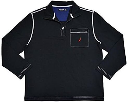 Nautica Mens Half Zip Mock Neck Sweatshirt in Saudi Arabia