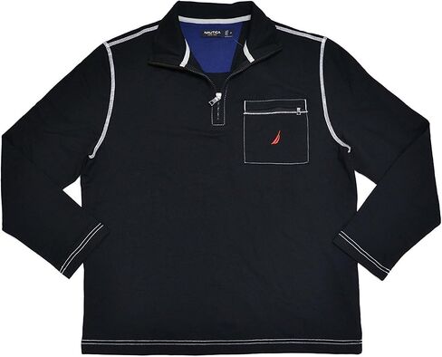Nautica Mens Half Zip Mock Neck Sweatshirt in Saudi Arabia