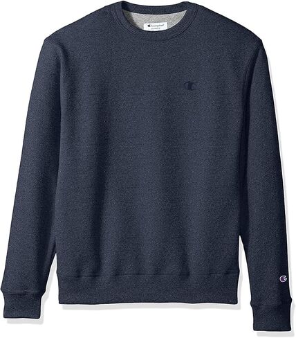 Champion Men's Powerblend Pullover Sweatshirt, Navy Heather, Large Tall in Saudi Arabia