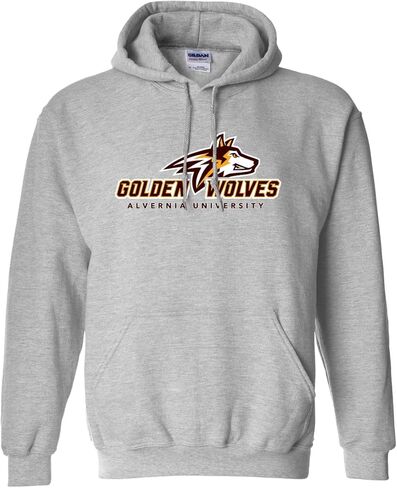 CreateMyTee | Alvernia University Golden Wolves Hooded Sweatshirt in Saudi Arabia