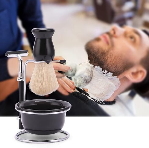 20-piece Shaving Brush Set,includes Badger Shaving Brush, Safety Razor Kit, Double Edge Blades, Soap Bowl Mug For Men, Perfer For Gift Barbershop, Daily Use in Saudi Arabia