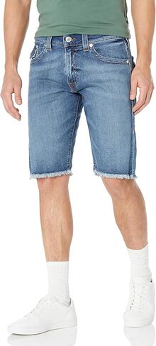 شورت رجالي من True Religion ذو حافة واحدة من Ricky Single Needle Fray مع غطاء in Kuwait