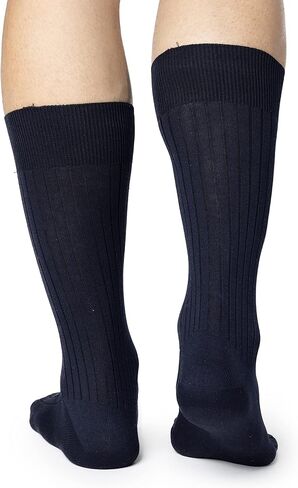 Ciocca Short mid-calf socks classic rib, medium weight cotton - 5 Pairs - reinforced toe - MADE IN ITALY in Kuwait
