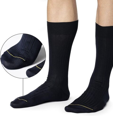 Ciocca Short mid-calf socks classic rib, medium weight cotton - 5 Pairs - reinforced toe - MADE IN ITALY in Kuwait