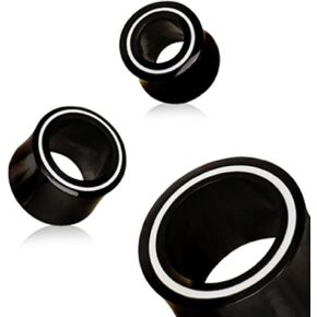Organic Buffalo Horn Tunnel Plug with Bone Inlay in Kuwait