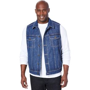 Liberty Blues Men's Big & Tall ™ Denim Vest in Saudi Arabia