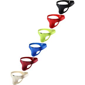 IKINGSKY Men's Shining Thong Underwear Soft Stretch T-back Mens Underwear Sexy Low Rise Under Panties in Saudi Arabia