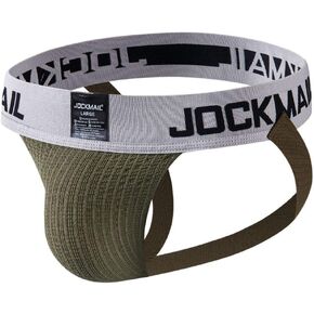 JOCKMAIL Men's Jockstrap Athletic Supporter Underwear Gym Workout Strap Brief Men Thong in Kuwait