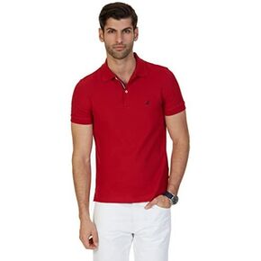 Nautica Men's Slim Fit Short Sleeve Solid Polo Shirt in Saudi Arabia