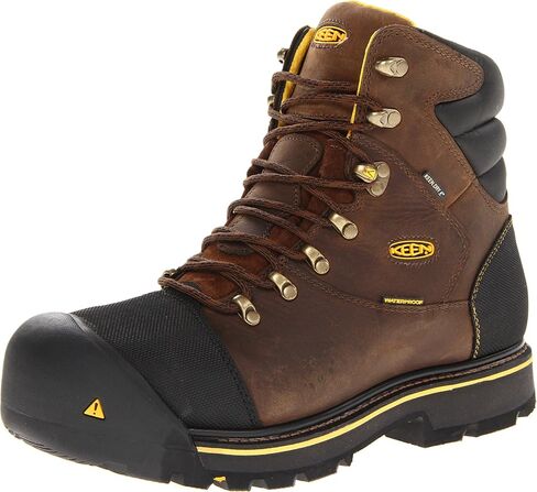 KEEN Utility Men's Milwaukee 6" Steel Toe Waterproof Work Boot, Dark Earth/Dark Earth, 11 Wide US in Saudi Arabia