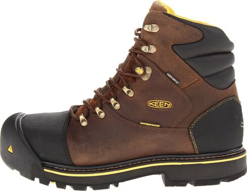 KEEN Utility Men's Milwaukee 6" Steel Toe Waterproof Work Boot, Dark Earth/Dark Earth, 11 Wide US in Saudi Arabia