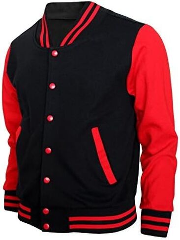 BCPOLO Baseball Jacket Varsity Baseball Cotton Jacket Letterman Jacket 8 Colors in Saudi Arabia