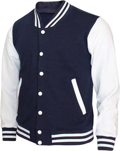 BCPOLO Baseball Jacket Varsity Baseball Cotton Jacket Letterman Jacket 8 Colors in Saudi Arabia