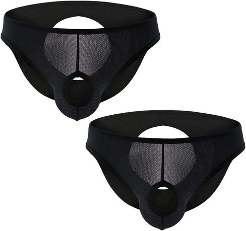 Summer Code Mens Sexy Hollowed Pouch Thong Underwear Pack in Saudi Arabia