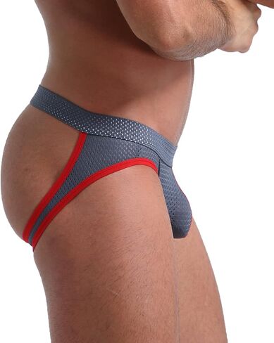 Linemoon Mens Jockstrap Sexy Underwear Athletic Supporters Mesh Jock Straps Male in Saudi Arabia