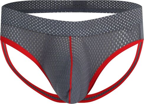 Linemoon Mens Jockstrap Sexy Underwear Athletic Supporters Mesh Jock Straps Male in Saudi Arabia
