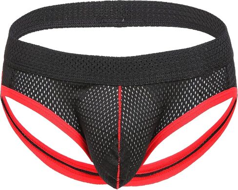 Linemoon Mens Jockstrap Sexy Underwear Athletic Supporters Mesh Jock Straps Male in Kuwait