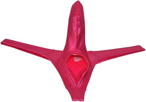 Jaxu Sexy Men's Long Bulge Pouch Thong Underwear Balls Out Shiny T-back Soft & Stretchy G-string in Kuwait