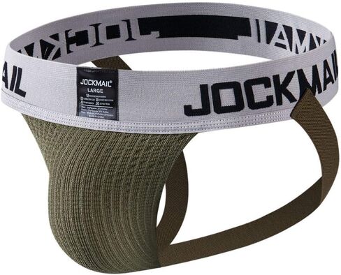 JOCKMAIL Men's Jockstrap Athletic Supporter Underwear Gym Workout Strap Brief Men Thong in Saudi Arabia