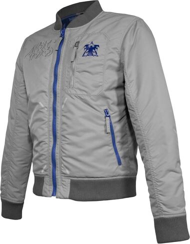 Musterbrand Men's MBSC002 Tychus Bomber Casual Jackets, Grey, Medium in Saudi Arabia