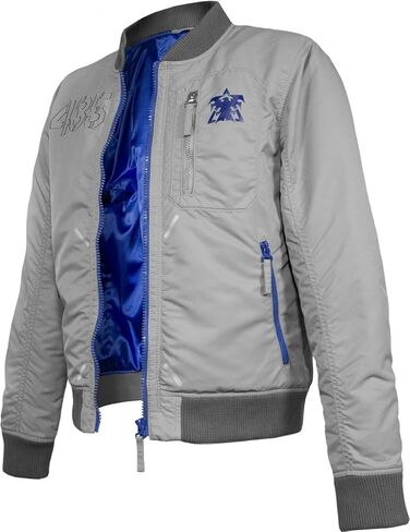 Musterbrand Men's MBSC002 Tychus Bomber Casual Jackets, Grey, Medium in Saudi Arabia