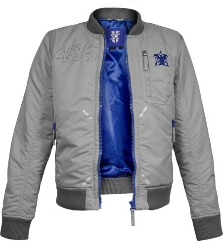 Musterbrand Men's MBSC002 Tychus Bomber Casual Jackets, Grey, Medium in Saudi Arabia