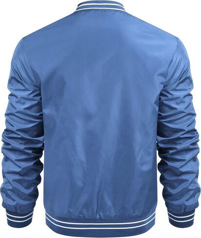 سترات منفوخة للرجال من COOFANDY سترة واقية خفيفة الوزن بسحاب كامل سترة اسكواش غير رسمية للربيع والخريف معطف نشط ملابس خارجية in Kuwait