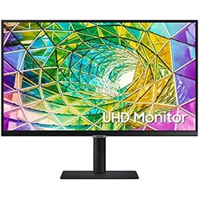 SAMSUNG ViewFinity S80A Series 27-Inch 4K UHD (3840x2160) Computer Monitor, HDMI, USB Hub, HDR10 (1 Billion Colors), Height Adjustable Stand, TUV-Certified Intelligent Eye Care (LS27A804NMNXGO),Black in Saudi Arabia