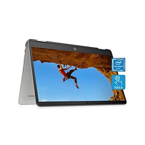 كمبيوتر محمول HP Chromebook x360 14، معالج Intel Celeron، ذاكرة وصول عشوائي 4 جيجابايت، 32 جيجابايت eMMC، شاشة 14 بوصة عالية الدقة (1366 × 768)، نظام تشغيل Chrome، كاميرا ويب وميكروفونات مزدوجة، العمل، الترفيه، المدرسة، عمر بطارية طويل (14a-ca0040nr، 2021 in Kuwait