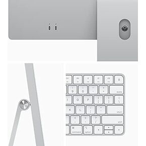 Apple 2021 iMac All in one Desktop Computer with M1 chip: 8-core CPU, 8-core GPU, 24-inch Retina Display, 8GB RAM, 256GB SSD Storage, Matching Accessories. Works with iPhone/iPad; Blue in Kuwait
