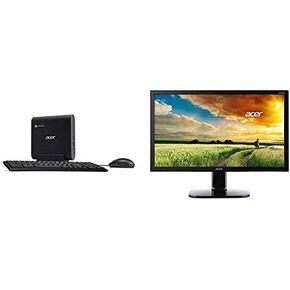Acer Chromebox CXI3-UA91 Mini PC, Intel Celeron 3867U Processor 1.8GHz with KB272HL bix 27" Full HD (1920 x 1080) VisionCare VA Monitor with Flicker-Less in Saudi Arabia