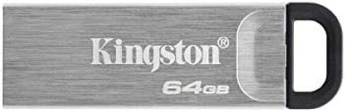 Kingston DataTraveler Kyson 64GB High Performance USB 3.2 Metal Flash Drive | Speeds up to 200MB/s | DTKN/64GB in Saudi Arabia