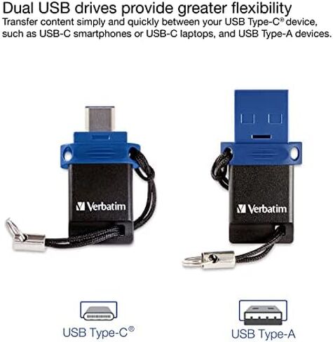 Verbatim Store 'n' Go Dual USB Flash Drive for USB-C Devices in Kuwait