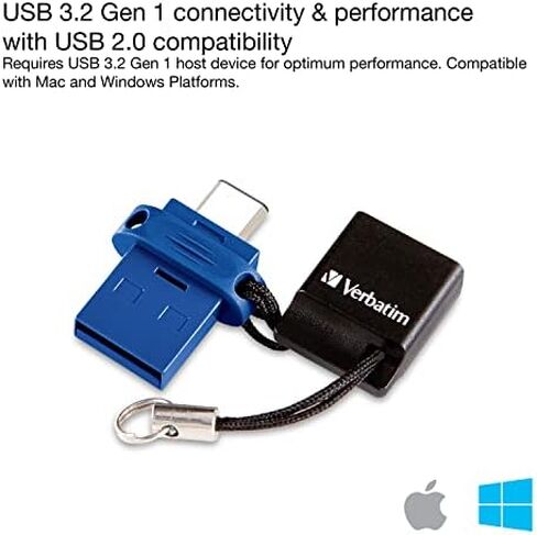 Verbatim Store 'n' Go Dual USB Flash Drive for USB-C Devices in Kuwait