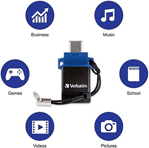 Verbatim Store 'n' Go Dual USB Flash Drive for USB-C Devices in Kuwait