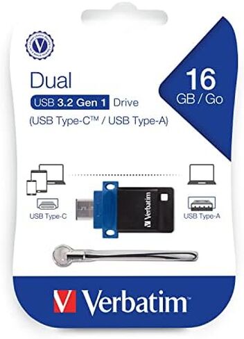 Verbatim Store 'n' Go Dual USB Flash Drive for USB-C Devices in Kuwait