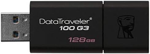 Kingston 128GB DataTraveler 100 G3 USB 3.0 قراءة 100 ميجابايت/ثانية، كتابة 10 ميجابايت/ثانية (DT100G3/128 جيجابايت) in Kuwait