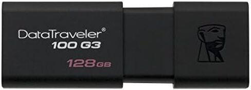 Kingston 128GB DataTraveler 100 G3 USB 3.0 قراءة 100 ميجابايت/ثانية، كتابة 10 ميجابايت/ثانية (DT100G3/128 جيجابايت) in Kuwait