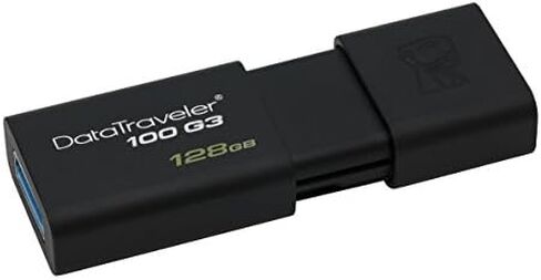 Kingston 128GB DataTraveler 100 G3 USB 3.0 قراءة 100 ميجابايت/ثانية، كتابة 10 ميجابايت/ثانية (DT100G3/128 جيجابايت) in Kuwait