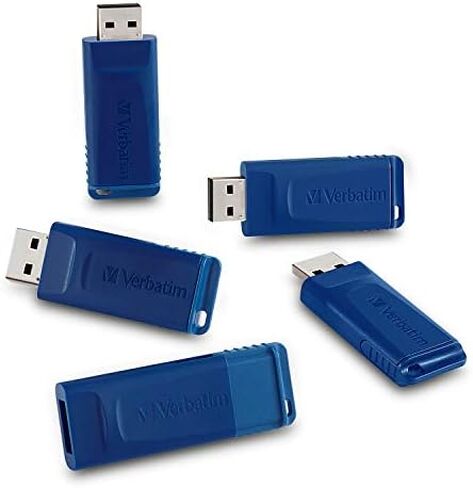 Verbatim 8GB USB 2.0 Flash Drive - Cap-Less & Universally Compatible - Blue in Saudi Arabia