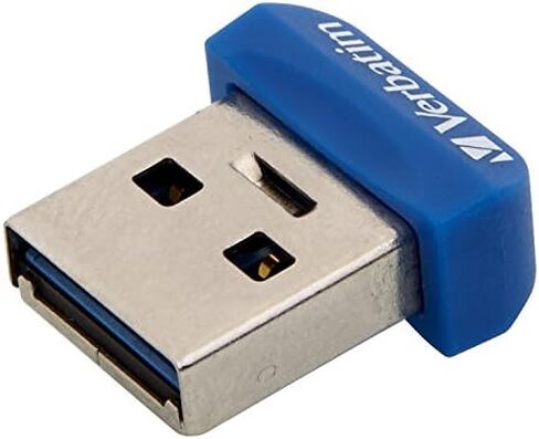 Verbatim 16GB Store 'n' Stay Nano USB 3.2 Gen 1 Flash Drive Snag-free Low Profile Thumb Drive with Microban Antimicrobial Product Protection - Blue 98709 in Kuwait