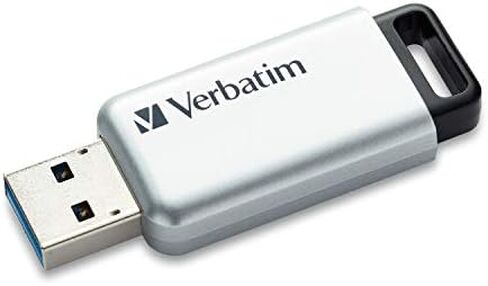 فيرباتيم ذاكرة فلاش ستور اند جو سيكيور برو USB 3.0 سعة 128 جيجابايت، فضي in Kuwait