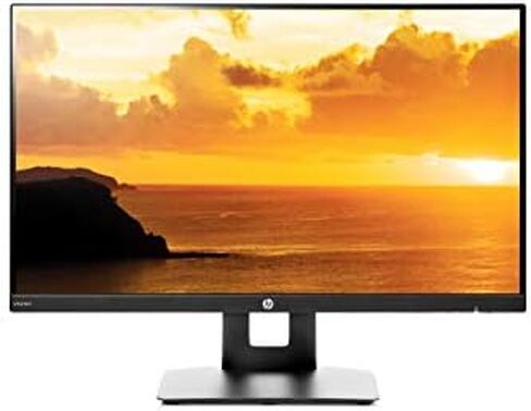HP VH240a 23.8-Inch Full HD 1080p IPS LED Monitor with Built-In Speakers and VESA Mounting, Rotating Portrait & Landscape, Tilt, and HDMI & VGA Ports (1KL30AA) - Black in Kuwait