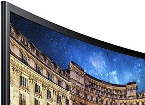 SAMSUNG 23.5" CF396 Curved Computer Monitor, AMD FreeSync for Advanced Gaming, 4ms Response Time, Wide Viewing Angle, Ultra Slim Design, LC24F396FHNXZA, Black in Kuwait