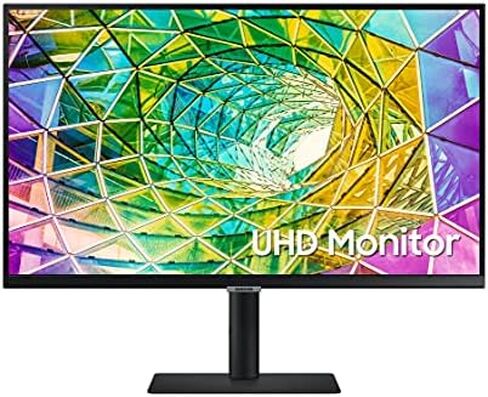 SAMSUNG ViewFinity S80A Series 27-Inch 4K UHD (3840x2160) Computer Monitor, HDMI, USB Hub, HDR10 (1 Billion Colors), Height Adjustable Stand, TUV-Certified Intelligent Eye Care (LS27A804NMNXGO),Black in Saudi Arabia