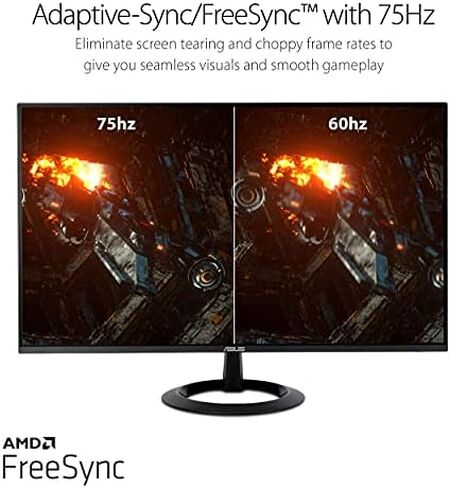 Asus VA24EHE 23.8” Monitor, 1080P, Full HD, IPS, 75Hz, HDMI D-Sub DVI-D, Adaptive-Sync/FreeSync in Kuwait