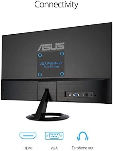 Asus VA24EHE 23.8” Monitor, 1080P, Full HD, IPS, 75Hz, HDMI D-Sub DVI-D, Adaptive-Sync/FreeSync in Kuwait