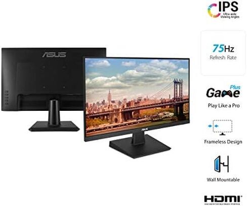 Asus VA24EHE 23.8” Monitor, 1080P, Full HD, IPS, 75Hz, HDMI D-Sub DVI-D, Adaptive-Sync/FreeSync in Kuwait